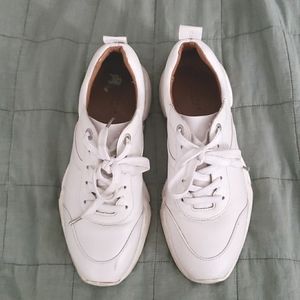 White Stockholm Design Group Sneakers (100% Genuine Leather)